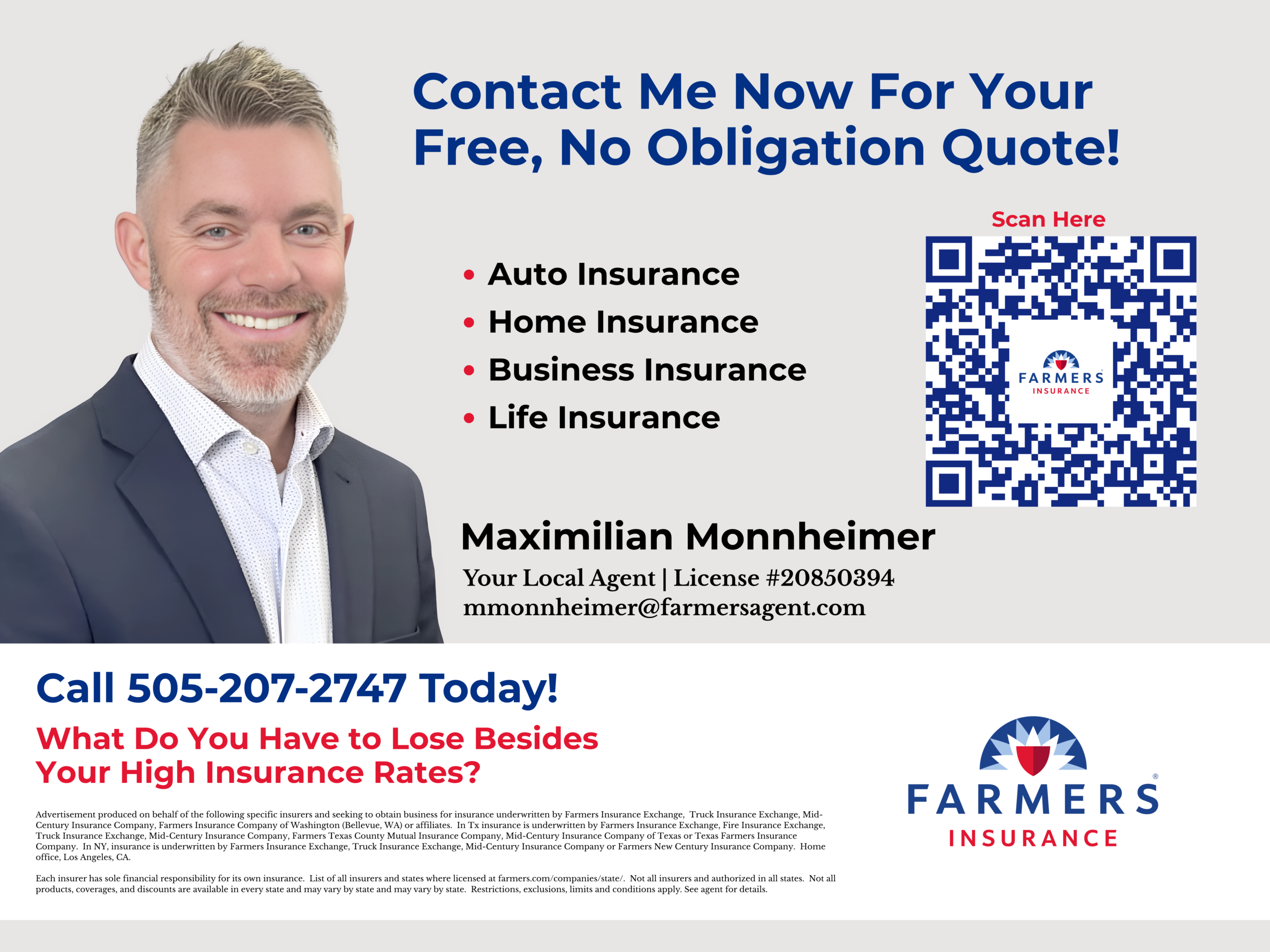 Maximilian Monnheimer Farmers Insurance agency information