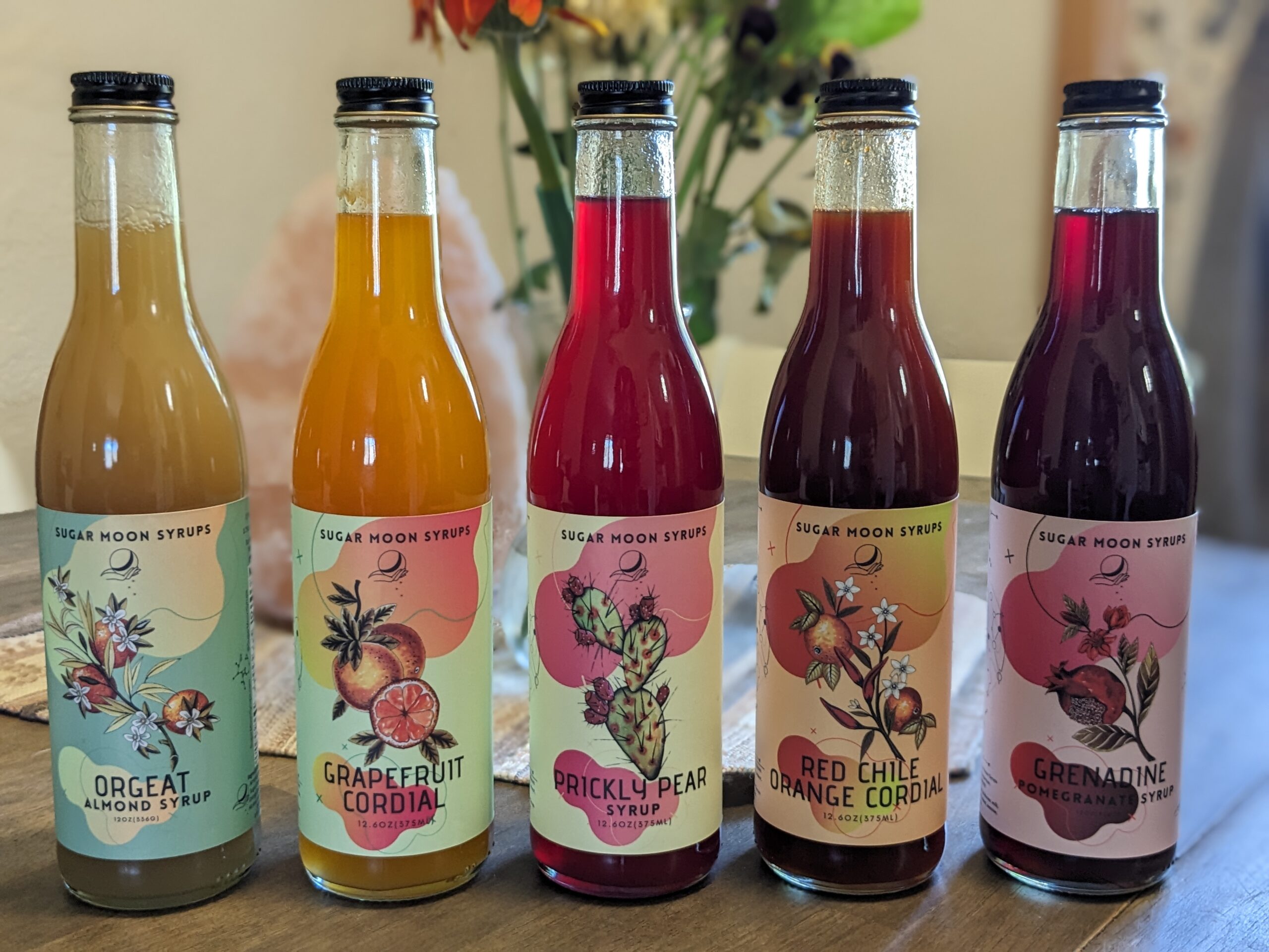 Sugar Moon Syrups product bottles
